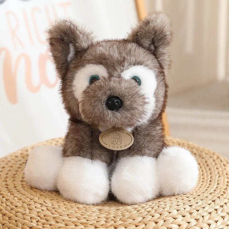 Cute Dog(Husky/German Shepherd) Plush Toys 22cm - 4 Styles