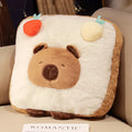 Cute Capybara With Food (Toast/Chips/Hamburger) Dress Up Plush Toys