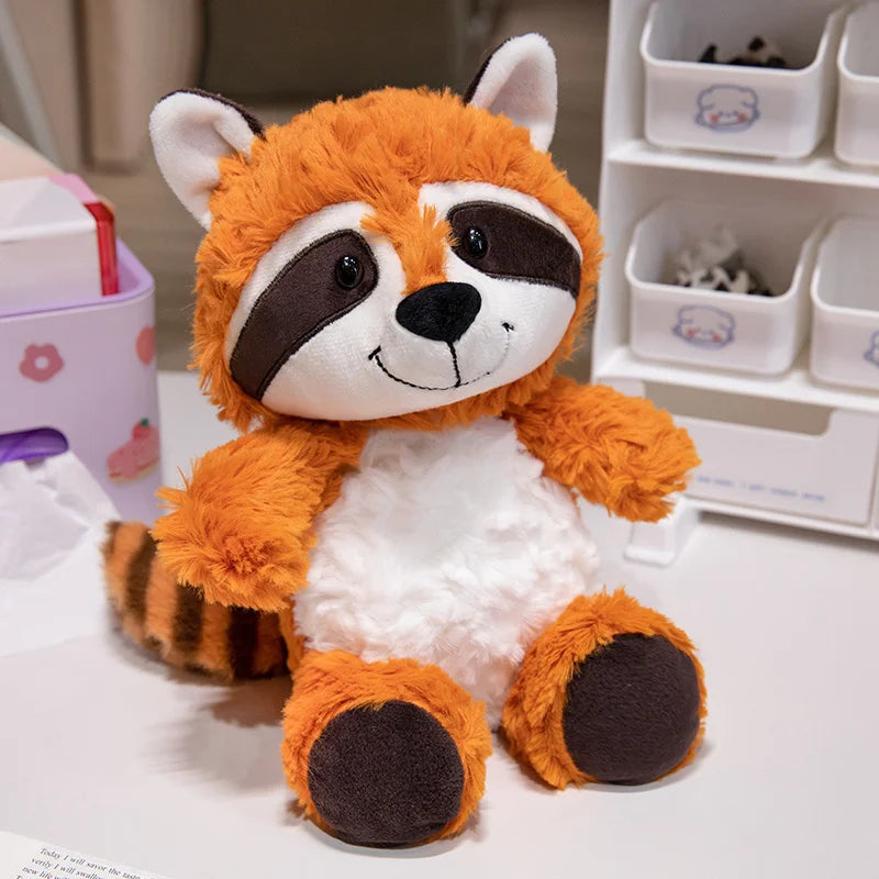 Cute Raccoon/Fox/Sloth Plush Toys 25/35cm - 5 Styles