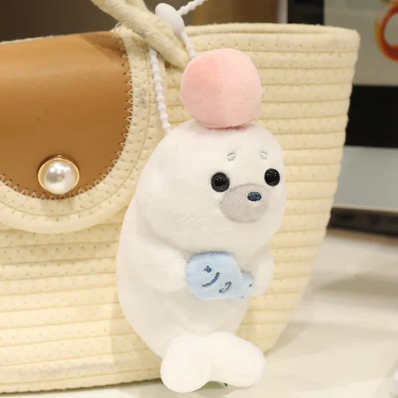 Cute Aquatic Animal (Seal/Otter/Platypus/Shark/Whale) Plush Keychains 15cm