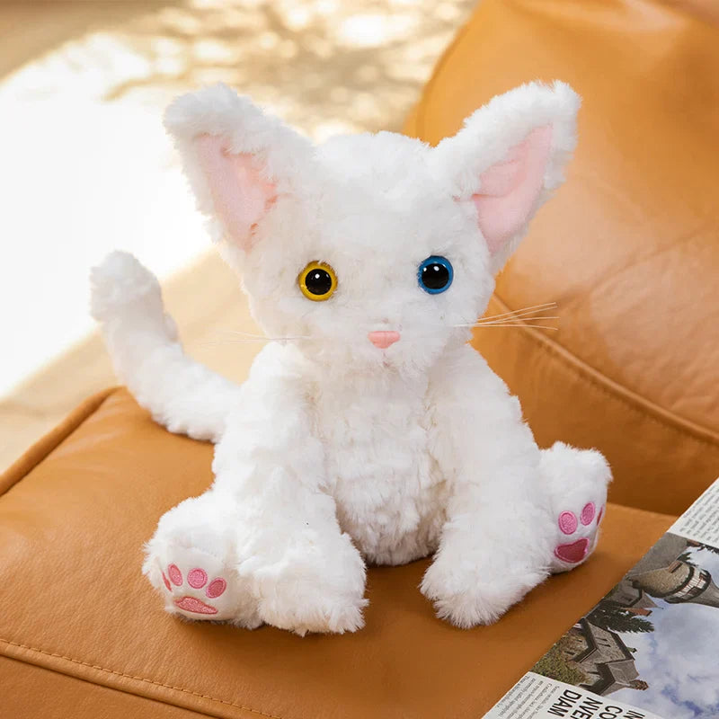 Sitting Cat Plush Toys 25cm (Yellow/Black/White/Grey) - 5 Styles