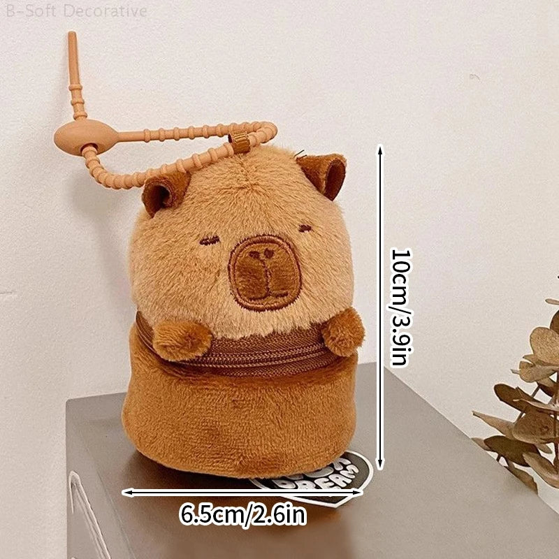 Cute Capybara Plush Keychains - 4 styles