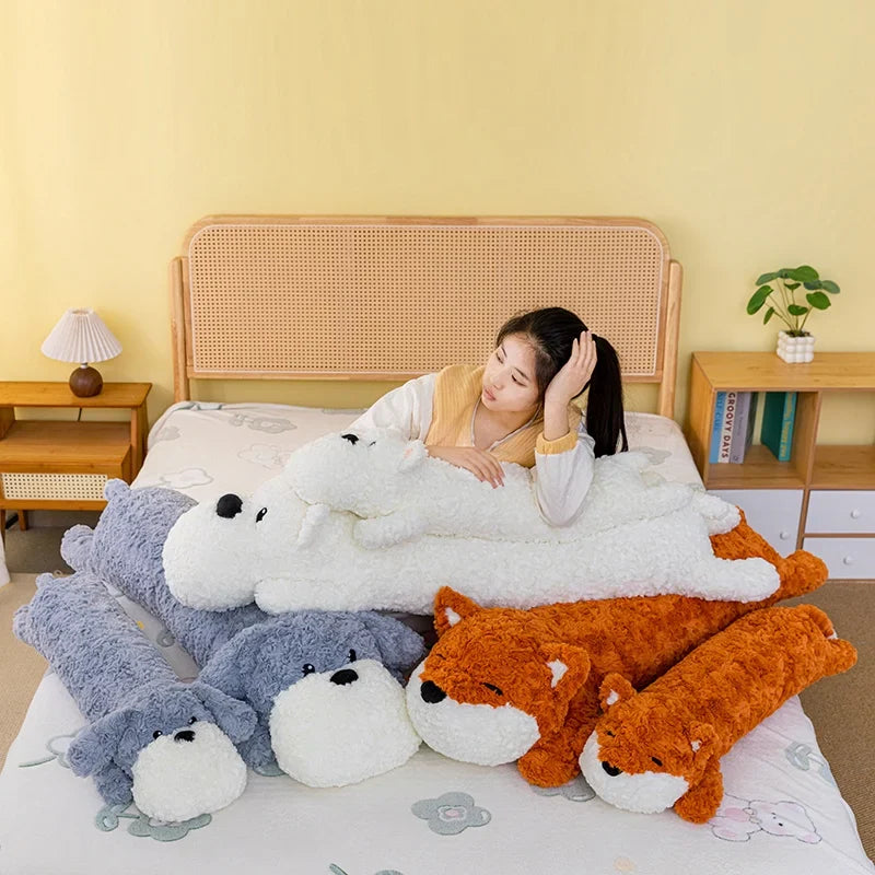 Lying Animal(Fox/Dog) Pillow Plush Toys 80/120cm