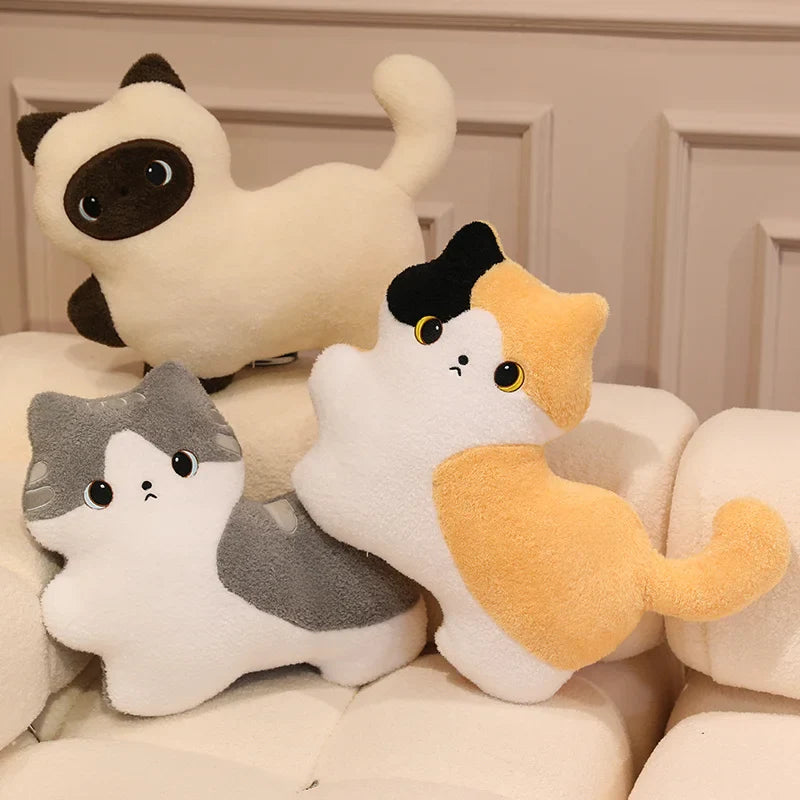Cute Cat Plush Pillows 52x40cm - 5 Styles