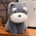 Cute Dog (Schnauzer) Plush Toys 22/32/42cm - Grey/Brown