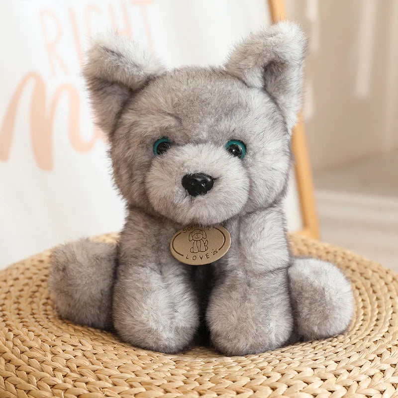 Cute Dog(Husky/German Shepherd) Plush Toys 22cm - 4 Styles