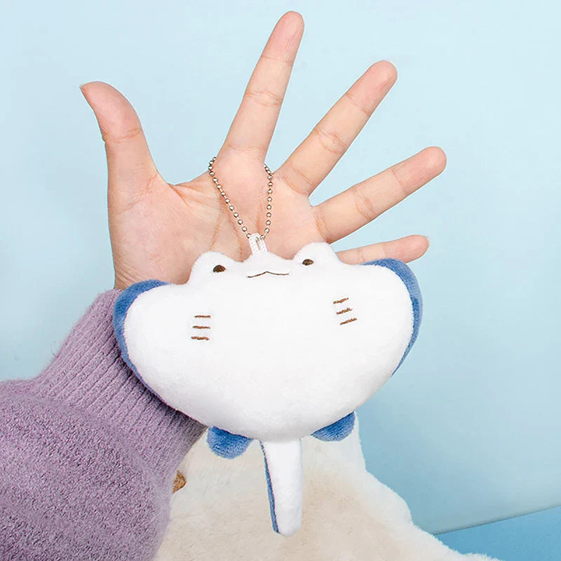 Cute Manta Ray Plush Keychains 12cm