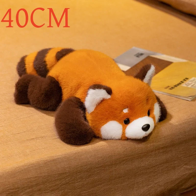 Cute Lying Red Panda/Panda/Fox/Teddy Bear/Wolf/Polar Bear Plush Toys 30-60cm