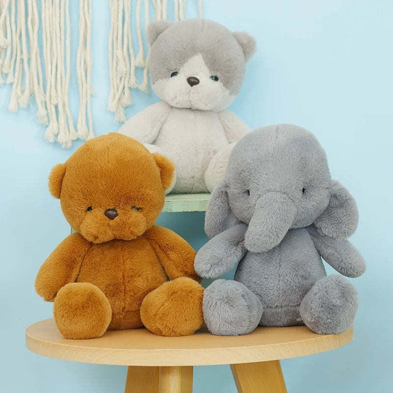 Cute Animal (Elephant/Dinosaur/Bear/Cat/Rabbit) Plush Toys 23cm