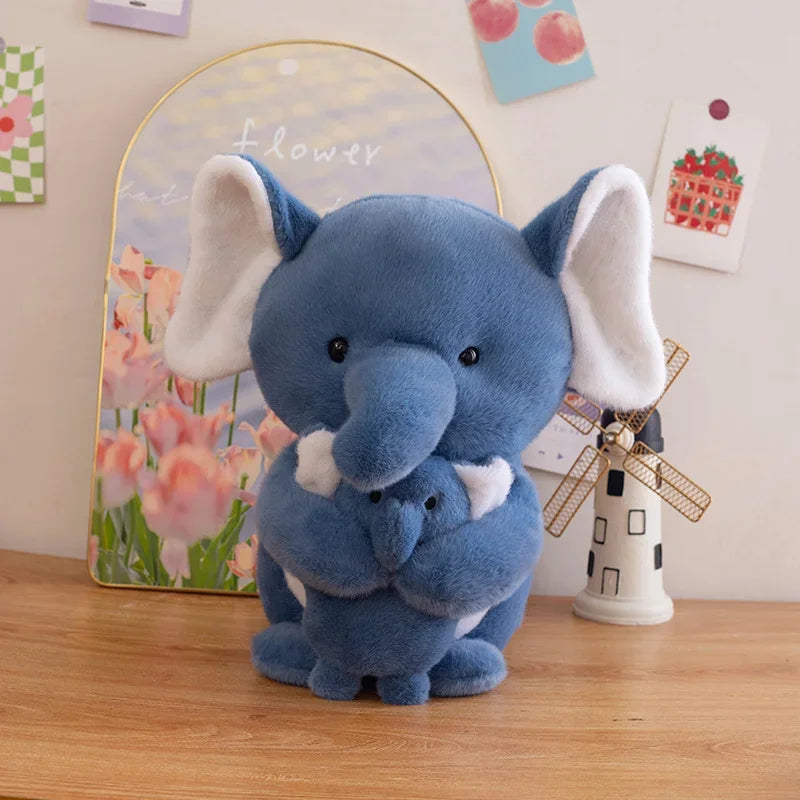 Animal (Elephant/Pig/Pengin) with Child Pluth Toys 25/35cm