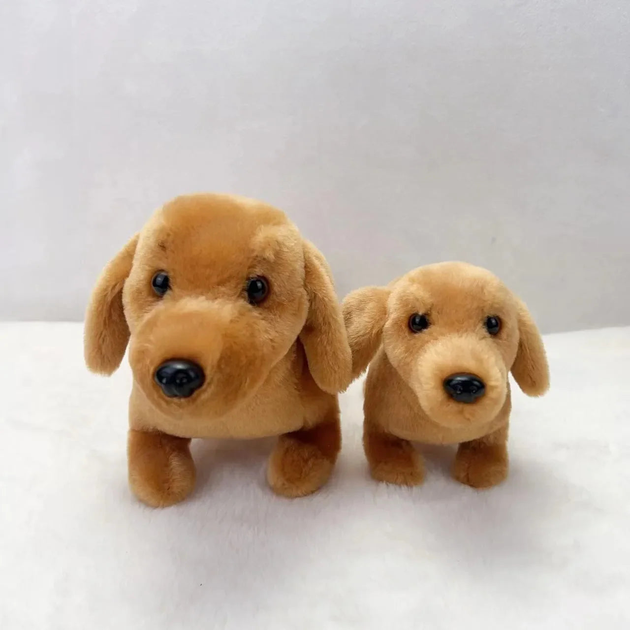 Cute Dog (Dachshund) Plush Toys 25/34cm - Black/Dark Brown/Light Brown