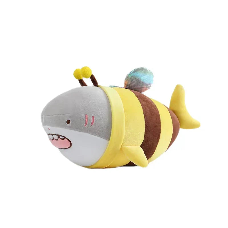 Funny Shark Bee Hybrid Plush Toys 28/38/48cm