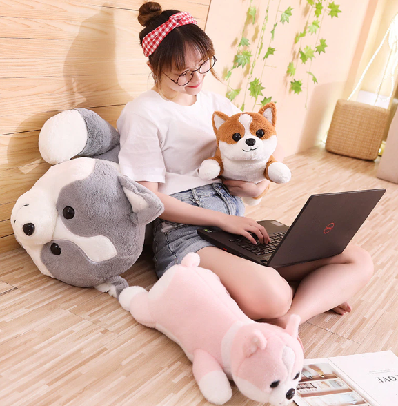 Cute Corgi Dog Plush Toys 60-100cm