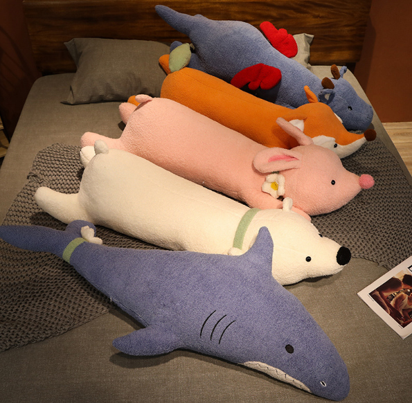 Animal (Fox/Shark/Rabbit/Bear/dragon) Pillow Plush Toys 100/120cm
