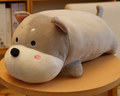 Cute Dog Pillow Plush Toys 45cm - Grey/Brown