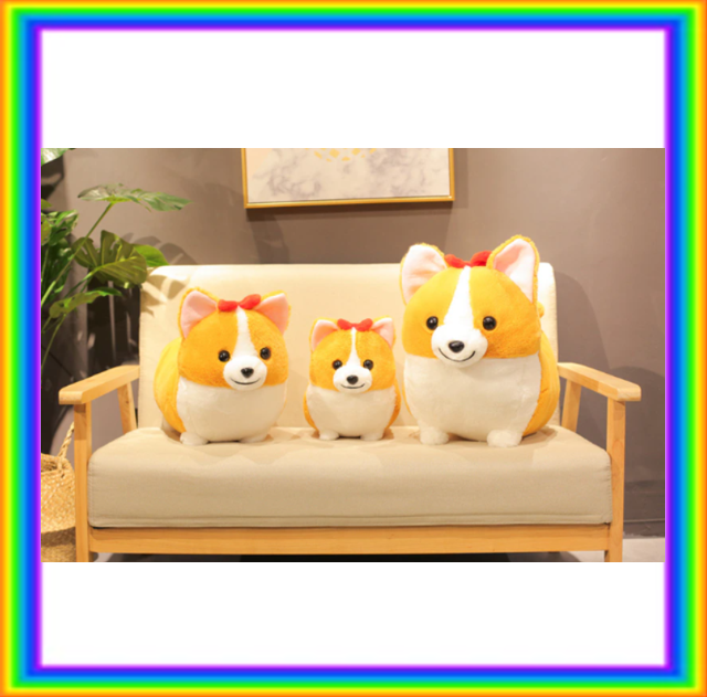 Cute Corgi Dog Plush Toys 38/45/60cm