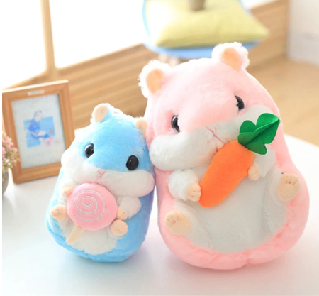 Hamster With Snack Plush Toys 22-65cm