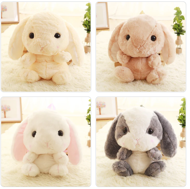 Long Ear Rabbit Plush Bag 50cm and Fried Shrimp/Sushi Plush Bag