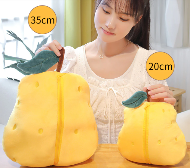 Funny Duck In Pear/Heart Bag Plush Toys 20cm/35cm