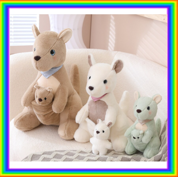 Kangaroo (With Joey) Plush Toys 25/35/45cm- 3 colours