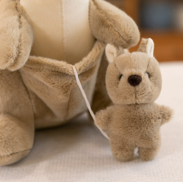 Kangaroo (With Joey) Plush Toys 25/35/45cm- 3 colours