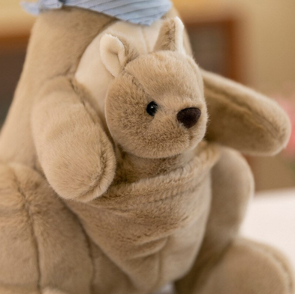 Kangaroo (With Joey) Plush Toys 25/35/45cm- 3 colours