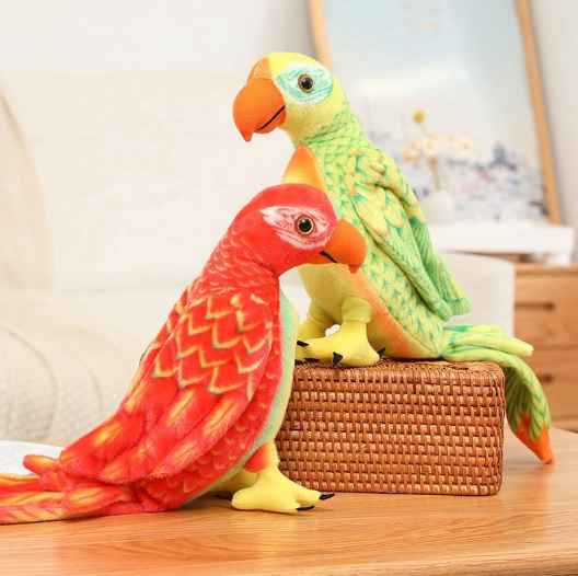 Bird Parrot Lifelike Plush Toys 50cm/70cm - 6 styles