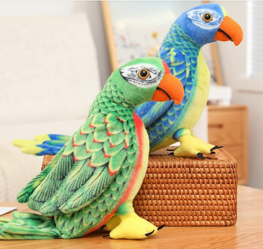 Bird Parrot Lifelike Plush Toys 50cm/70cm - 6 styles