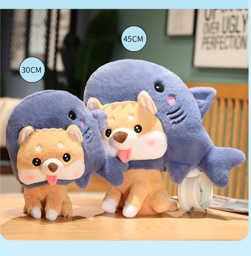 Funny Shark Dog Plush Toys 30/45cm