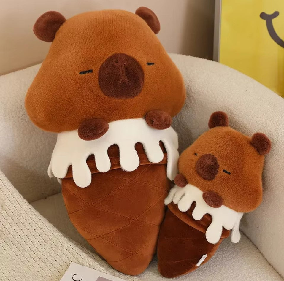 Funny Animal Ice Cream Hybrid Plush Toys 35/60cm - Sheep/Pig/Duck/Capybara