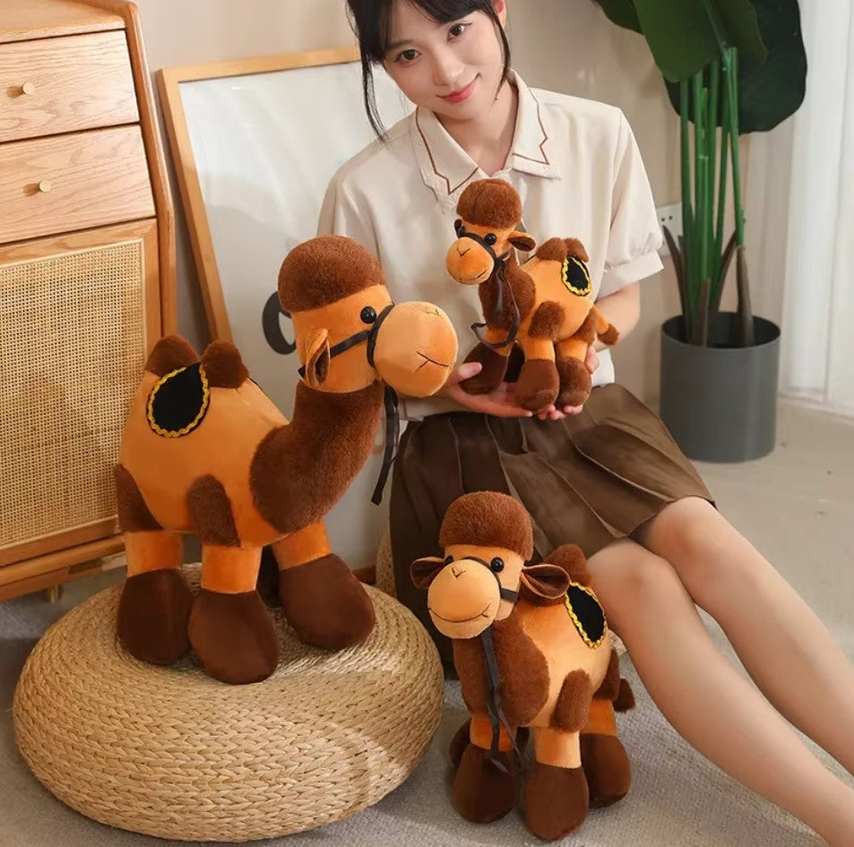 Cute Camel Plush Toys 30/40/50cm - Brown/White