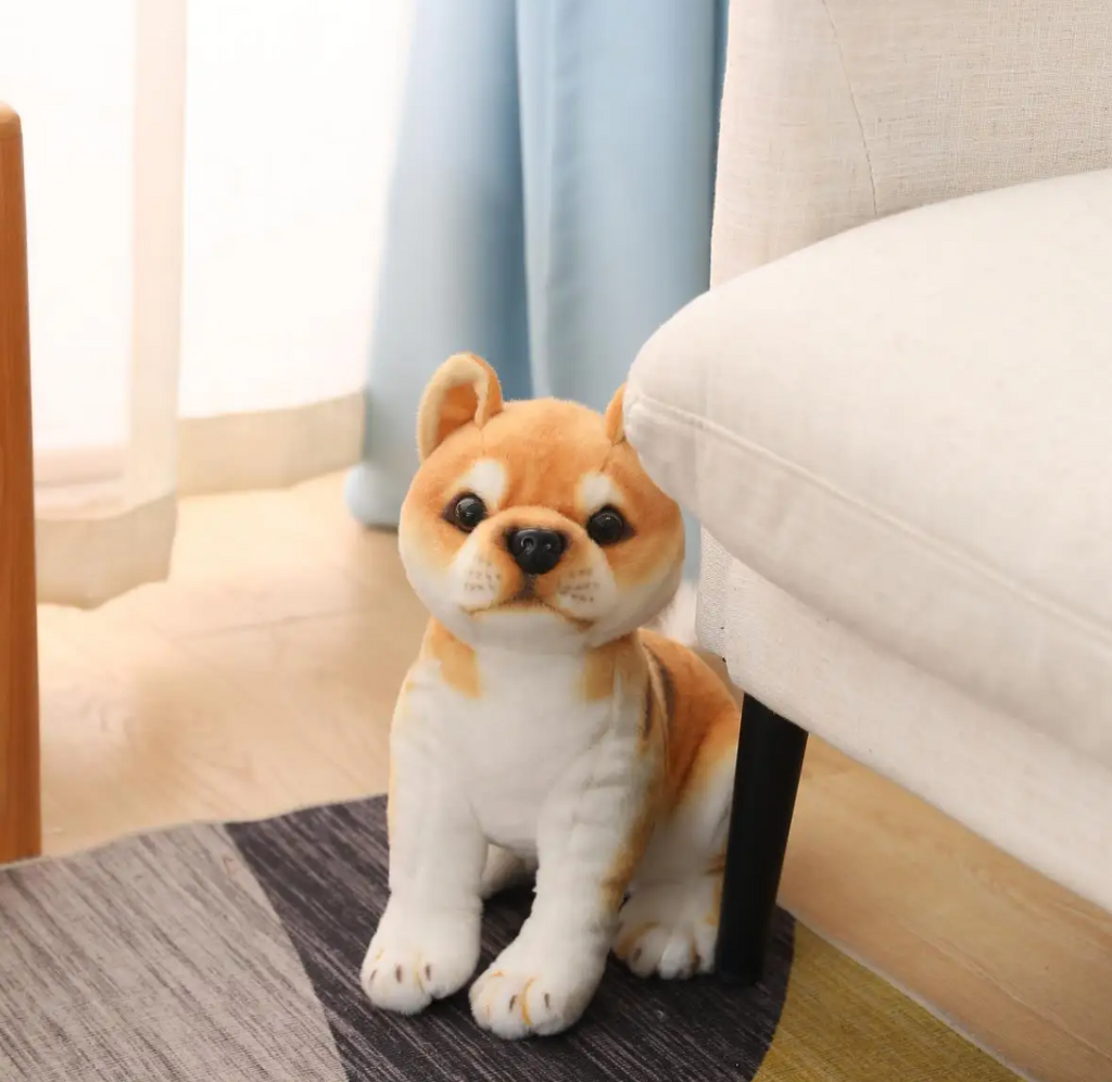 Dog (Lifelike  Shiba Inu) Plush Toys 20/35cm - Black/Yellow(4 Styles)