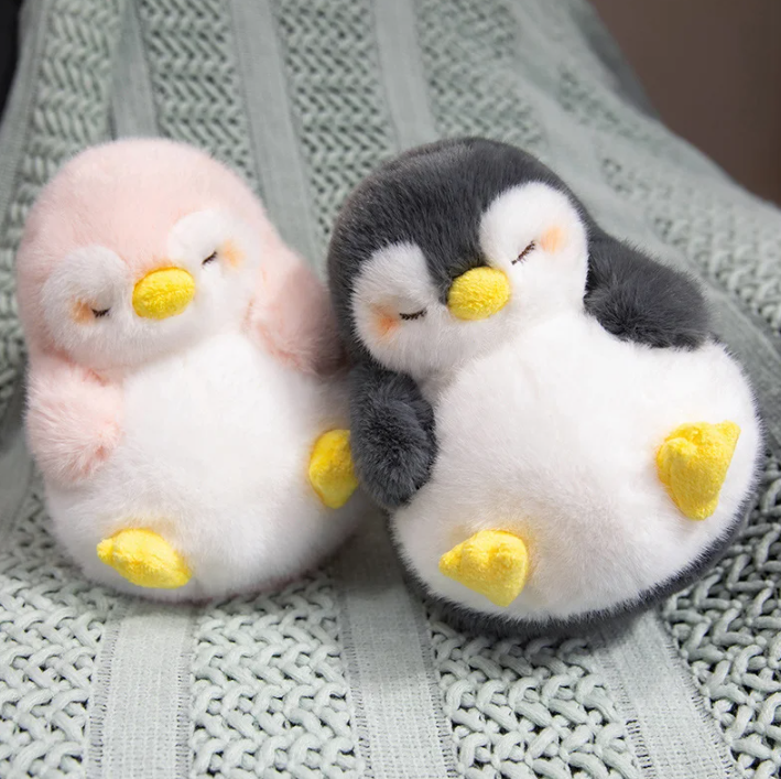 Cute Sleeping Penguin Plush Toys 20/30/40cm - Pink/Black
