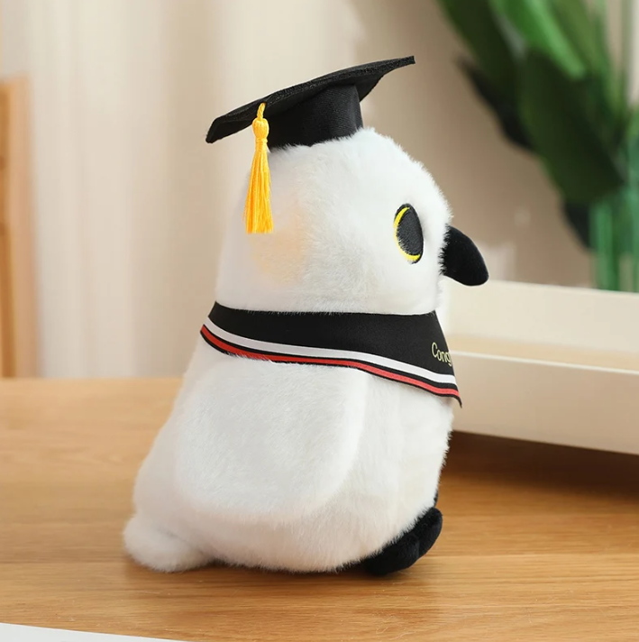 Cute White Owl Graduation Plush Toys 22cm - 7 Styles