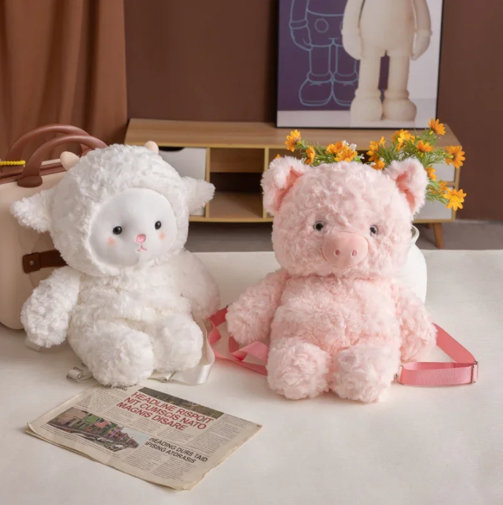 Cute Animal (Sheep/Pig/Panda/Elephant) Backpacks 40cm