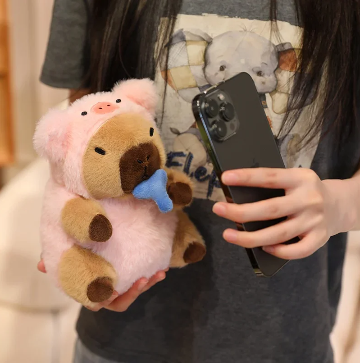 Capybara With Animal (Bee/Pig/Rabbit/Dinosaur/Shark/Firefly) Dress Up Plush Toys 20cm