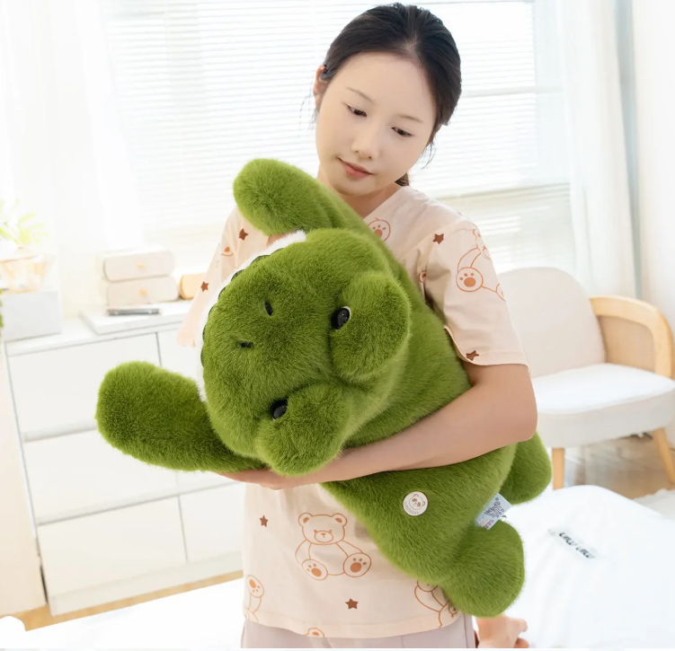 Cute Lying Green Frog Plush Toys 30/45/60cm
