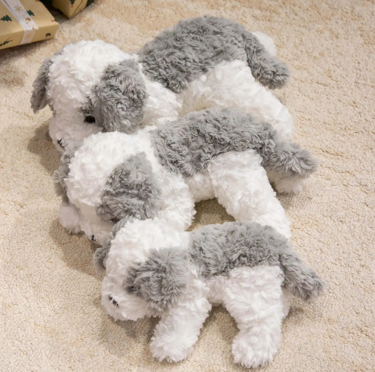 Cute Dog Plush Toys 32/42/48cm - Brown/White/Grey