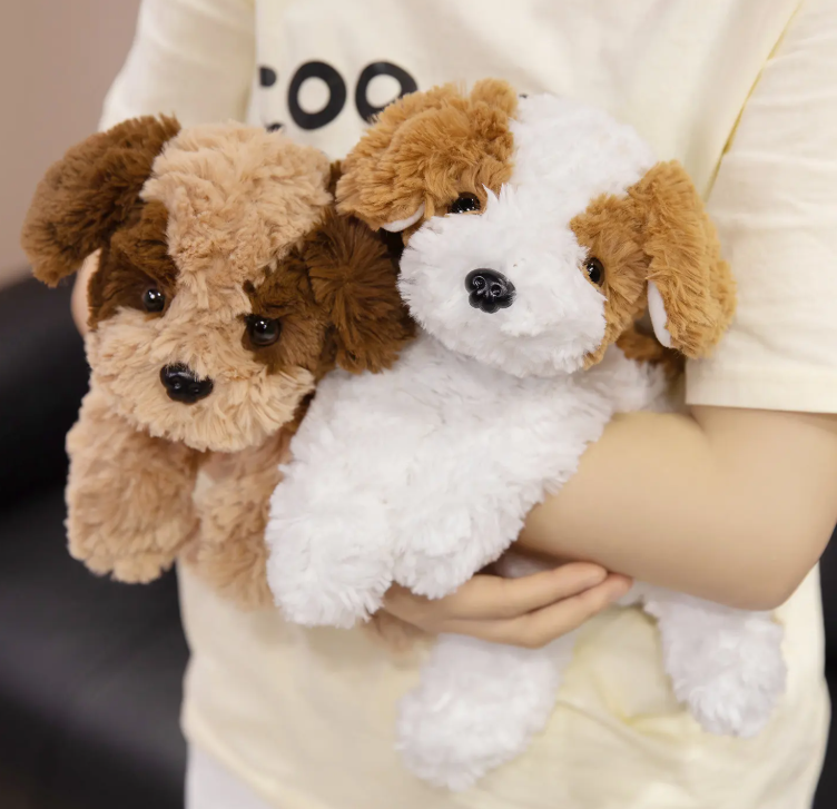 Cute Dog Plush Toys 32/42/48cm - Brown/White/Grey