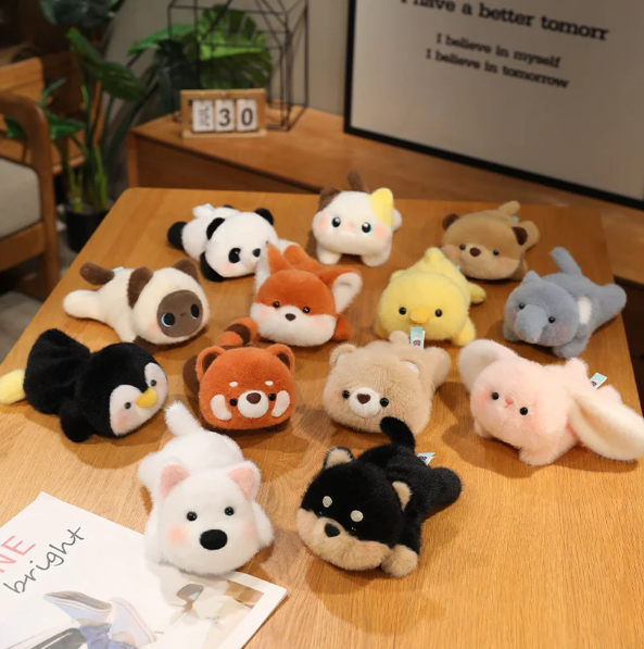 Cute Animial Wrist Rest Plush Toys - 17cm (Duck/Penguin/Dog/Panda/Bear/Elephant/Rabbit/Cat/Otter/Fox/Red Panda)