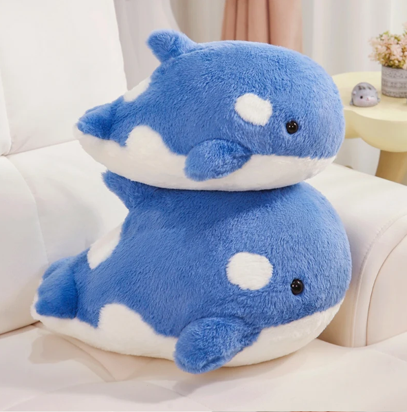 Cute Orca (Blue/Grey) Plush Toys 35/45cm