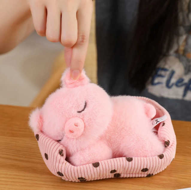 Cute Sleeping Animal(Dog/Cat/Fox/Bear/Rabbit/Pig) Plush Toys 12cm