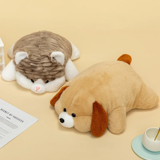 Cute Chubby Animal (Cat/Dog/Fox/Red Panda/Dinosaur/Koala) Plush Toys 45cm