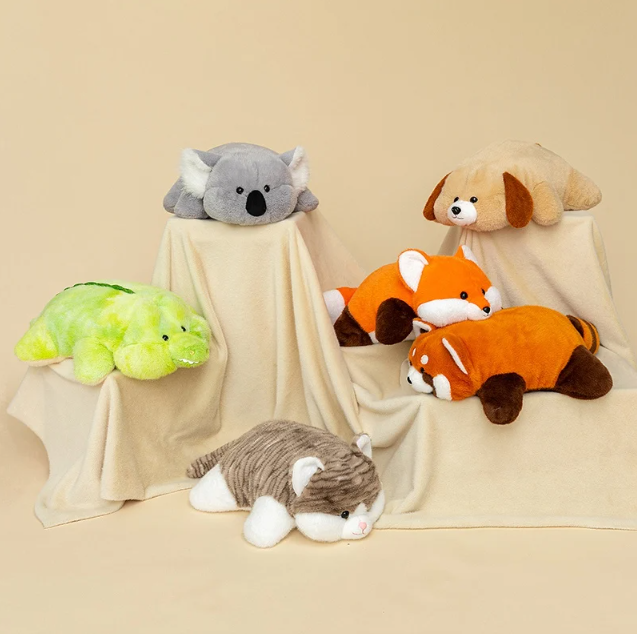 Cute Chubby Animal (Cat/Dog/Fox/Red Panda/Dinosaur/Koala) Plush Toys 45cm
