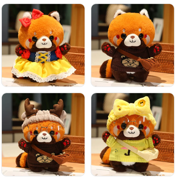 Cute Red Panda (Dress Up) Plush Toys 30cm - 16 Styles