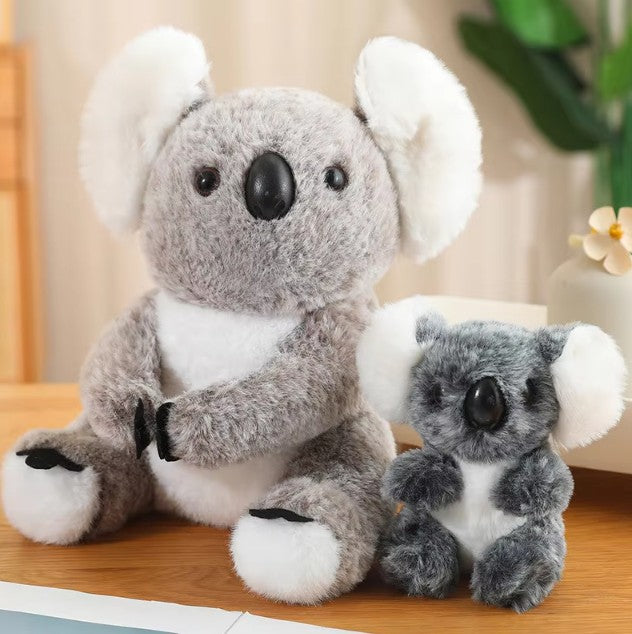 Cute Koala/Penguin With Kid Plush Toys 25cm
