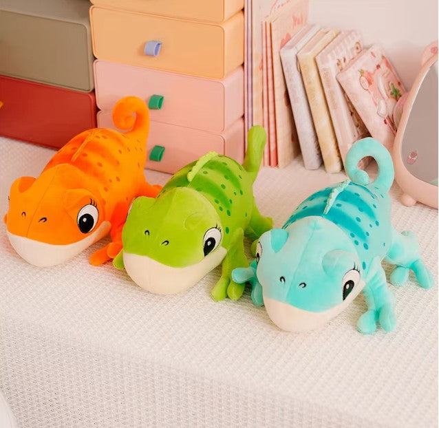 Cute Chameleon Plush Toys 30cm (Blue/Green/Orange)