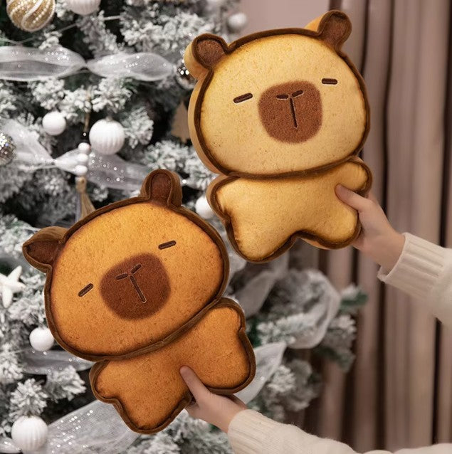 Cute Capybara-Cookie Plush Keychain 17cm or Pillow 30/50cm
