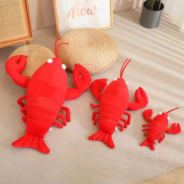 Cute Red Lobster Plush Toys 30/55/80cm