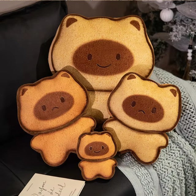 Cute Happy/Sad Expression Cat-Cookie Plush Keychain 17cm or Pillow 30/50cm